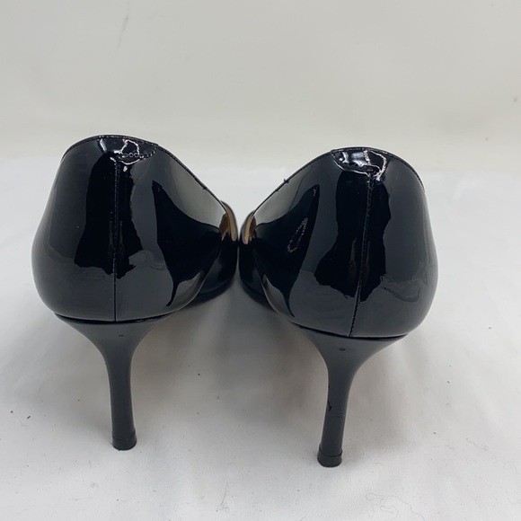 Jimmy Choo Size 37 / US 7 Black Low Heel Patent Pumps - Picture 4 of 7